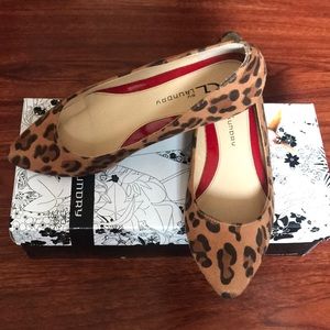 Animal print low wedges size 5.5
